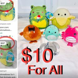 $10 lot of Squishmallows in great condition price for all