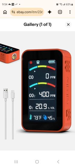 Rechargeable CO CO2 O2 Monitor