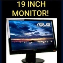 Gaming Computer Surveillance 19inch LED MONITOR BY ASUS 