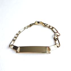 Kids ID Bracelet Gold Plated 