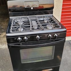 Kenmore Stove Range Gas 5 Burners Black