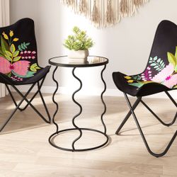 Bastia Black Side Table