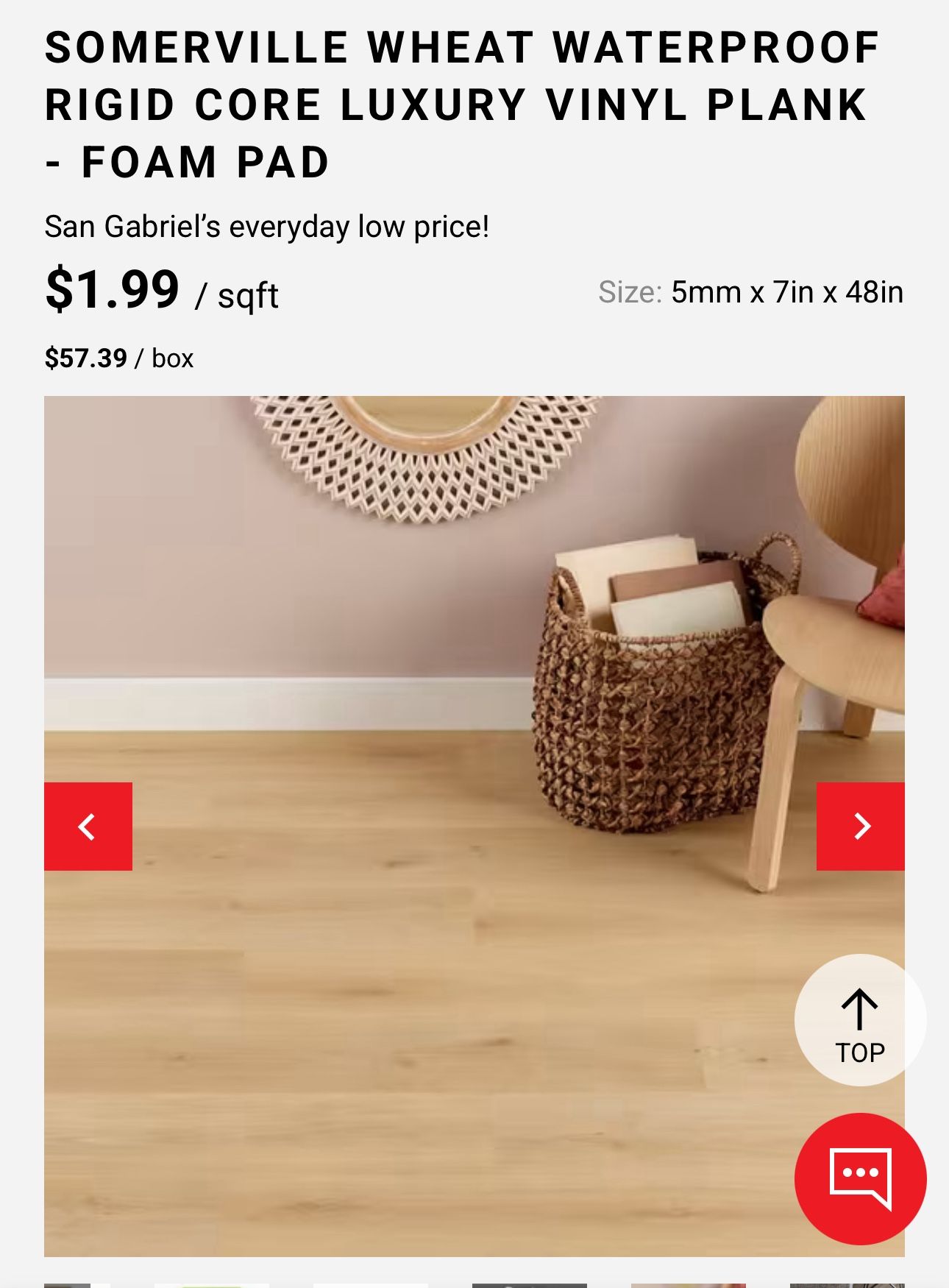 10 Boxes - Sommerville Wheat - Luxury Vinyl.