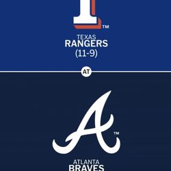 Texas Rangers Vs Atlanta Braves 