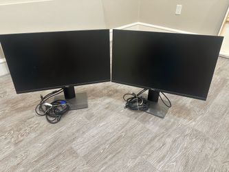 2 Large Dell Monitors
