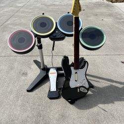 Nintendo Rock Band Full Set Including Game