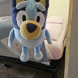 Blue Plush Backpack