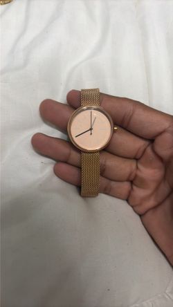 Rose gold watch
