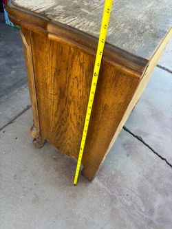 Vintage French Provincial Wood Nightstand