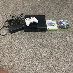 xbox 360 with 2 games