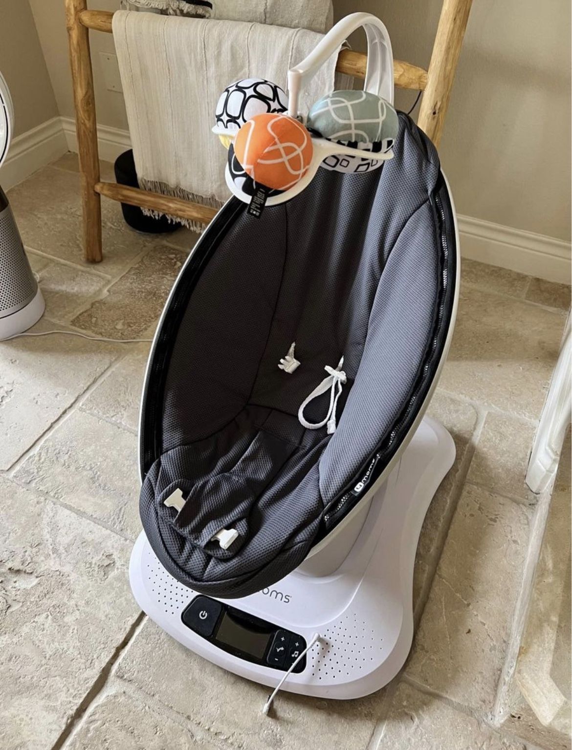 4moms® mamaRoo®4 Cool Mesh Multi-Motion™ Baby Swing in Dark Grey