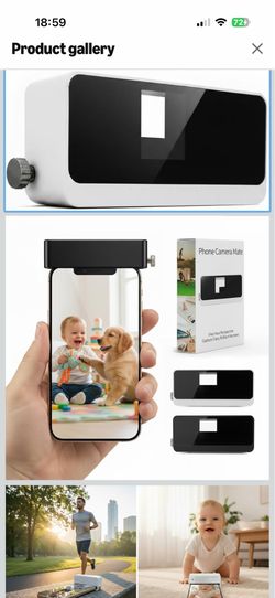 Phone Camera Mate, Lens Attachment for iPhone Overhead, Low Angle Ground-Level Shots Ideal for Vlogging, Pet POV,Content Creators,Travel Photography D