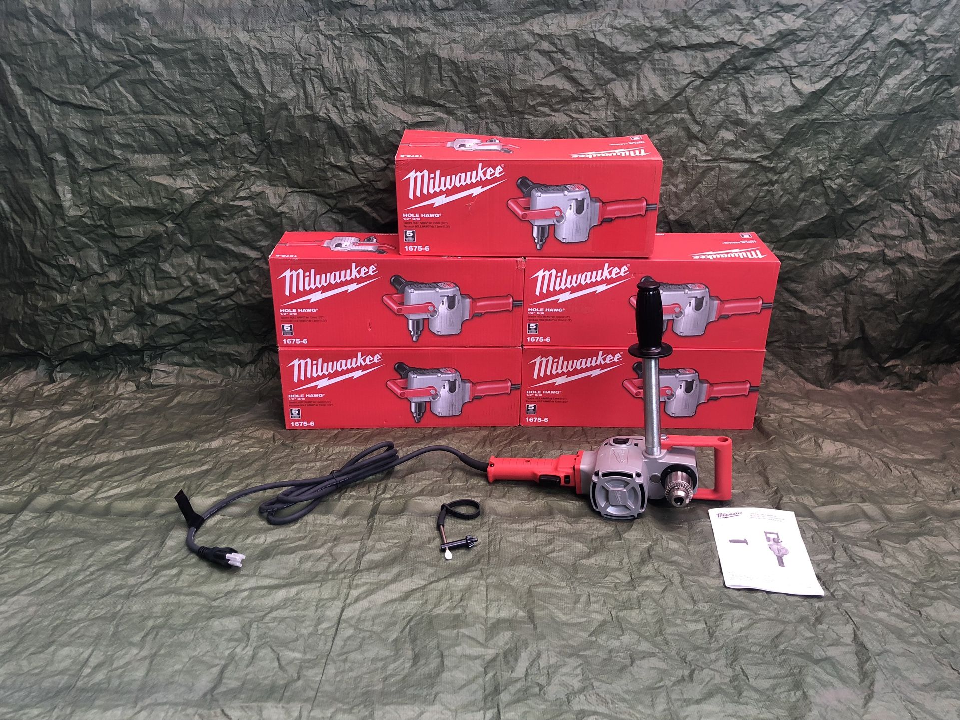 Milwaukee 1/2” Hole Hawg 7.5amps Heavy-Duty Drill Model 1675-5