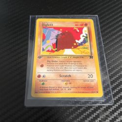 First Edition, Pokémon Card, Diglett