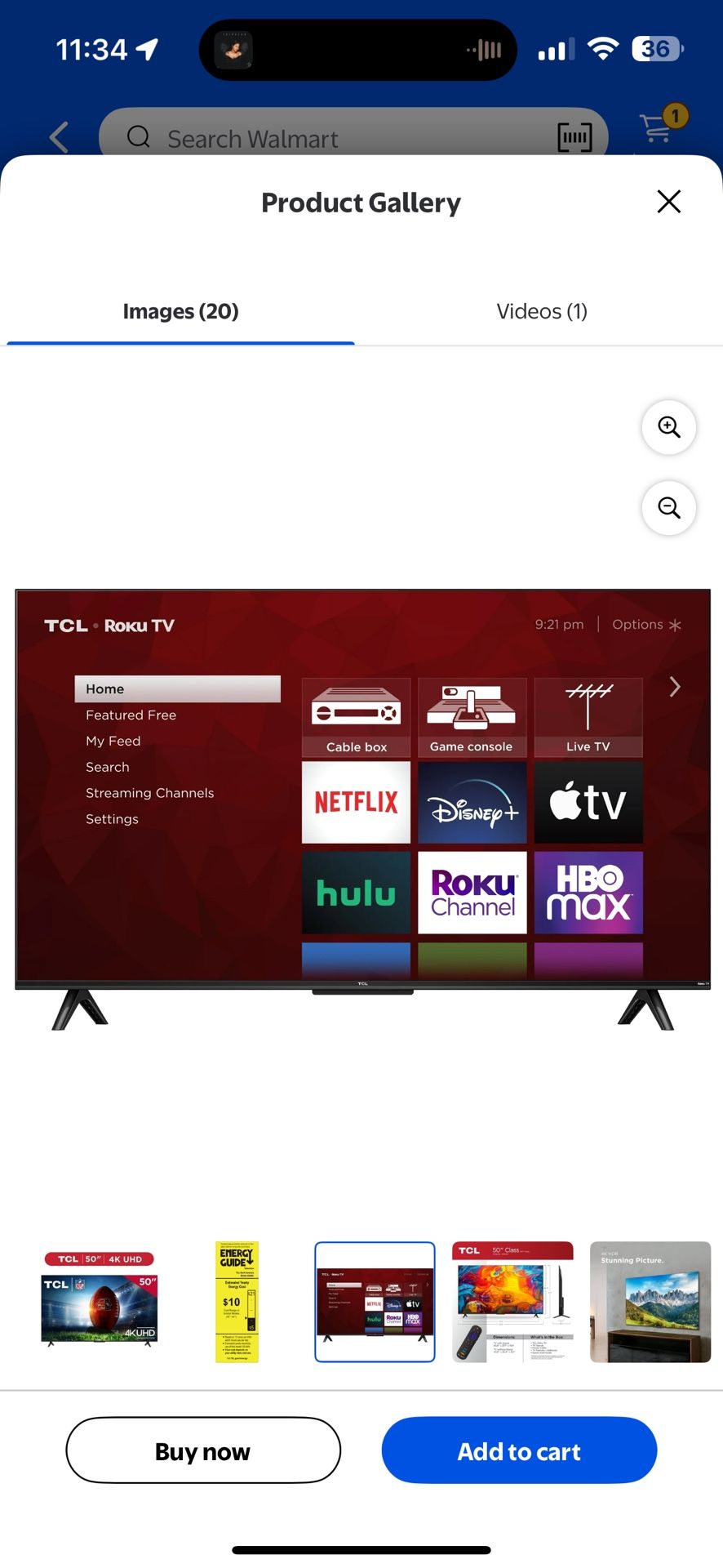 TCL Roku 50 Inch Smart Tv