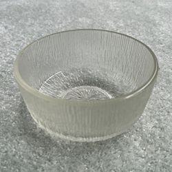 Vintage Mid-Century Modern Indiana Glass Crystalline Serving Bowl 2.5“ X 5“