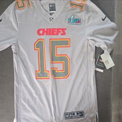 Nike Chiefs #15 Super Bowl LVII Jersey Size S