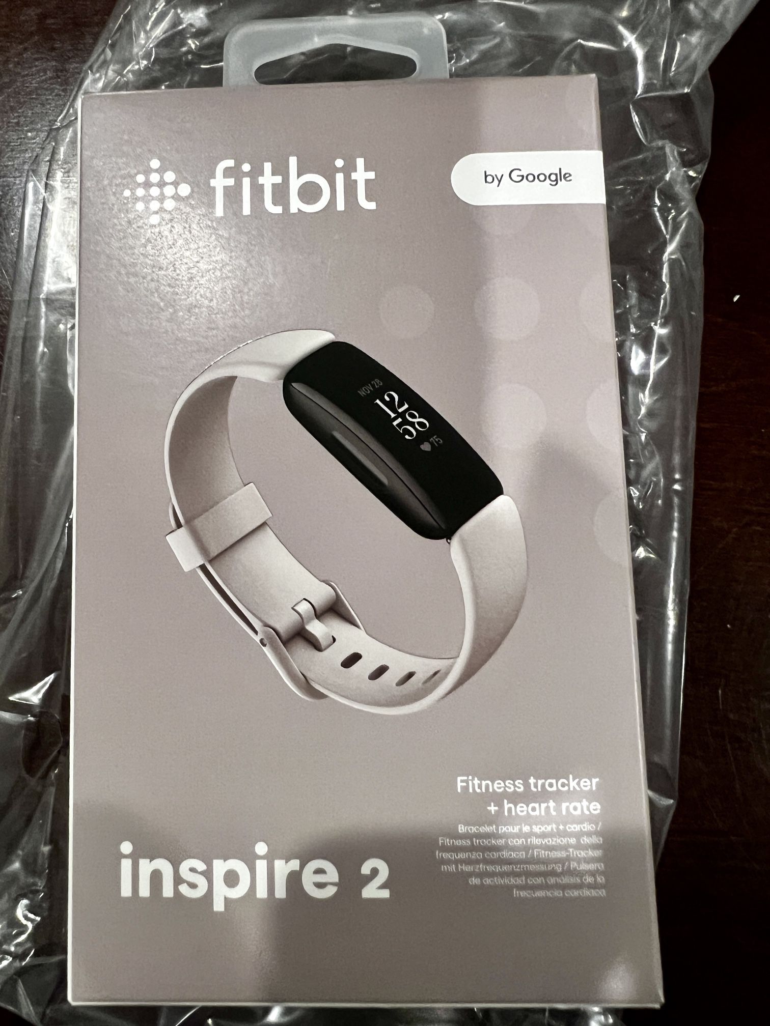 Pulsera Fitbit Inspire 2 Fitness Tracker Lunar White