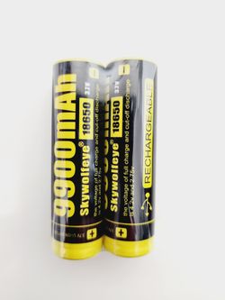 2pc Skywolfeye 3.7V Rechargeable Battery