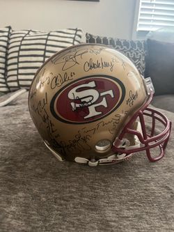 49ers Jerry Rice Team Signed Helmet