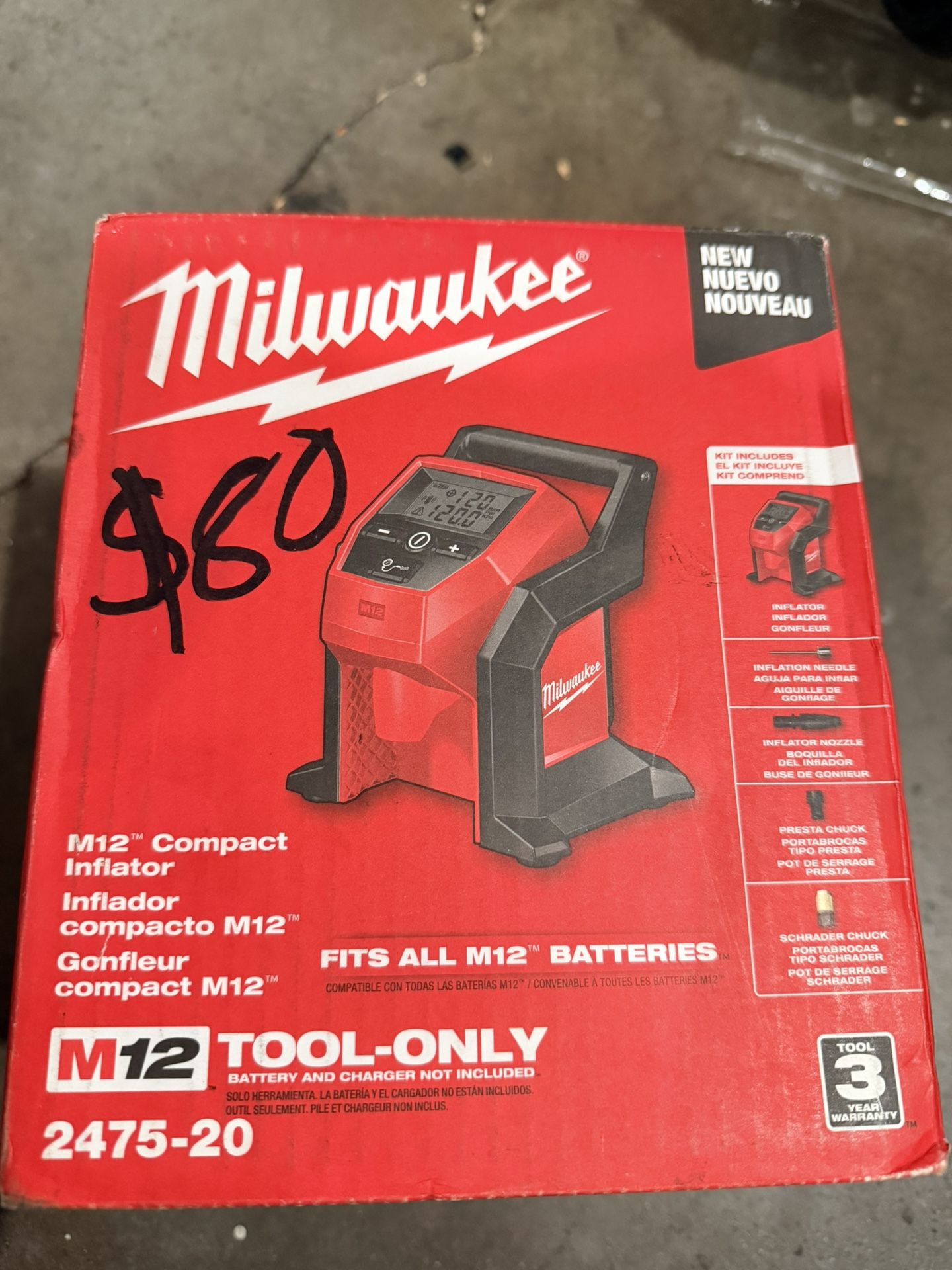 Milwaukee M12™ Compact Inflator