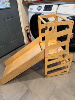 Toddler Kitchen Tower (Table and Slide)