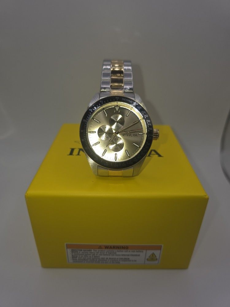 Invicta Aviator Storm Men's Watch - 45mm, Gold, Steel