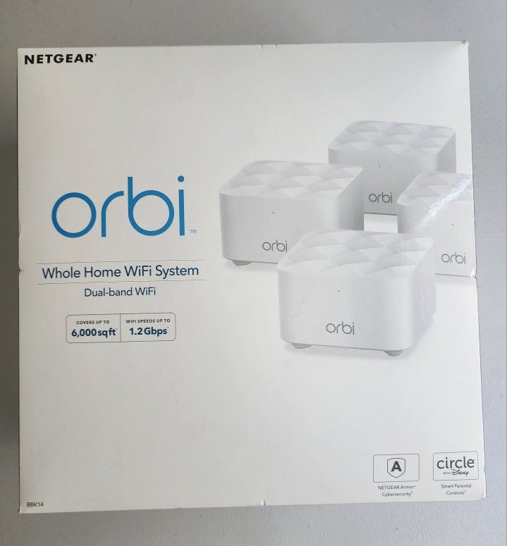 Netgear Orbi RBK14 Whole Home WiFi System (RBK14-100NAS)
