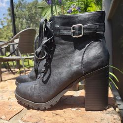 Torrid Leather Boots/ Side Zipper 10.5