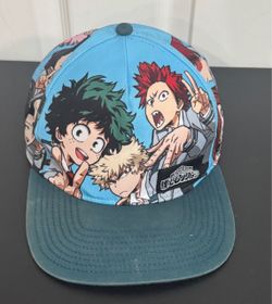 My Hero Academia Anime Manga Cap Hat Snapback Blue Deku Japanese Adult just $7