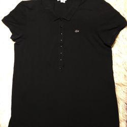 Lacoste Women Slimfit Polo Shirt Black 46 M/L