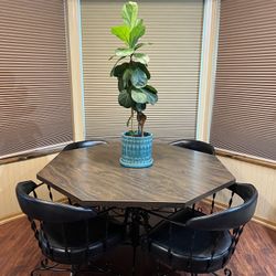 1970’s Wrought Iron Dining Set