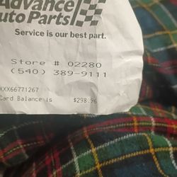 Advance Auto Parts Gift Card
