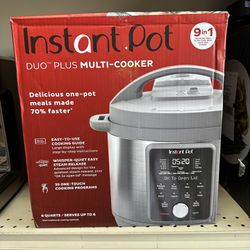 Instant Pot 6QT Duo Plus Multi-Use Pressure Cooker with Whisper