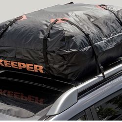 Waterproof Rooftop Cargo Bag. Brand is KEEPER. 15 cubic Feet. 