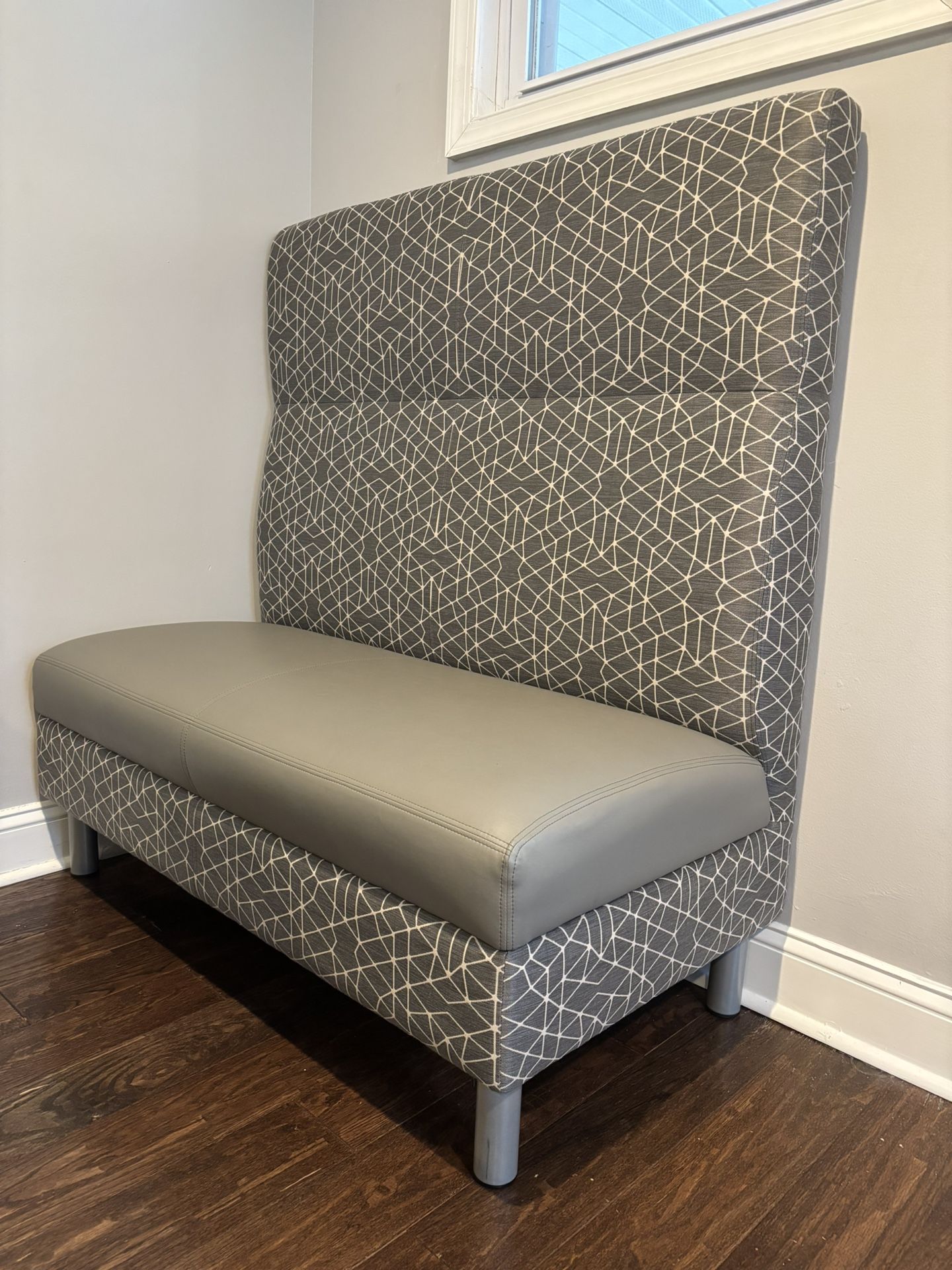 Upholstered Bench High Back Booth Seating Chair