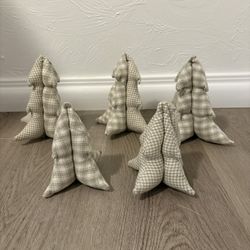 handmade fabric christmas trees 