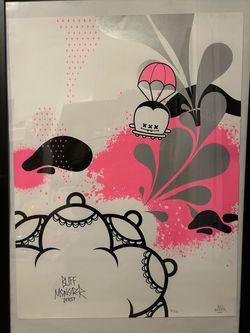 Very rare Buff Monster print 2006 signed and numbered 82/100