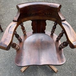 Antique Rolling Swivel Chair