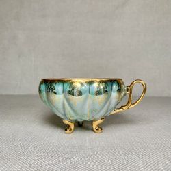 Vintage Royal Sealy China Porcelain Teacup Made in Japan Lusterware Footed. 