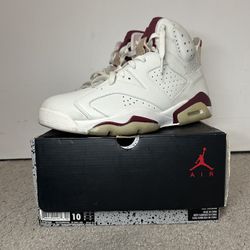 VNDS JORDAN 6 MAROON SIZE 10