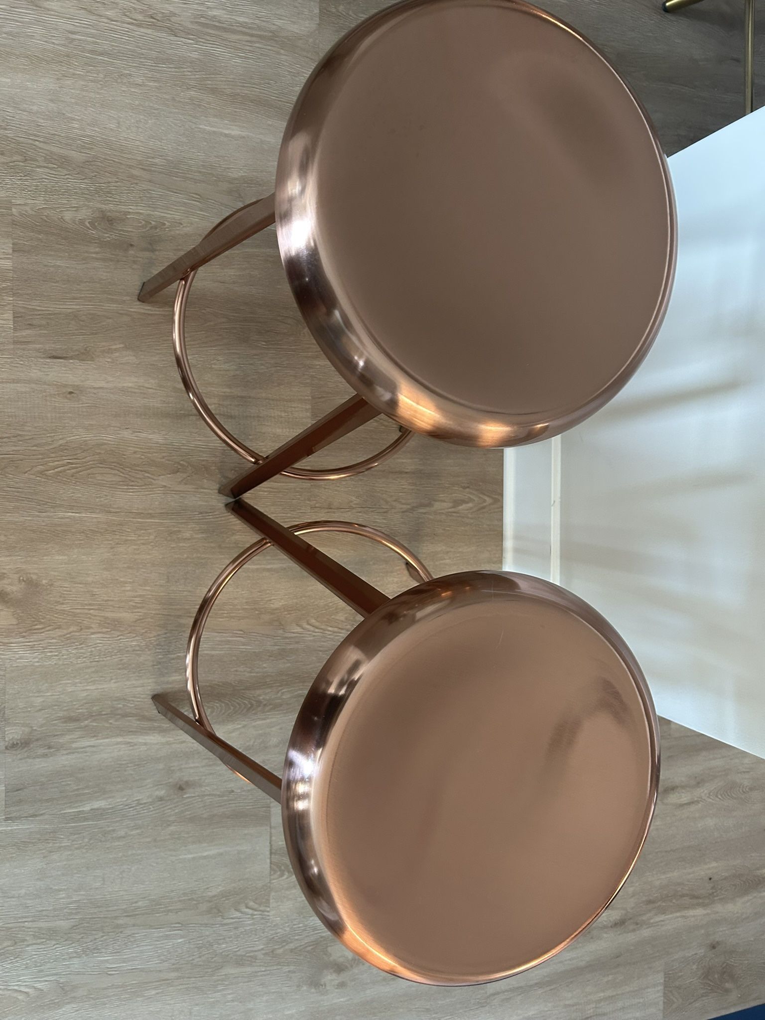 Gold Bar Stools - 2 Stools