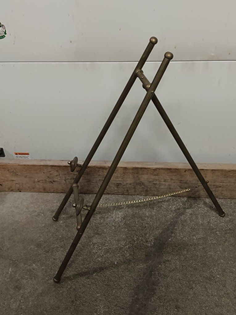 Brass Tripod, For Signs, Meus, Res. Sales, Etc.