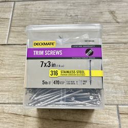 Stainless Steel Trim Screws 3” #7