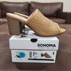 SONOMA Women's Slip On Wedge Sandals Size 10