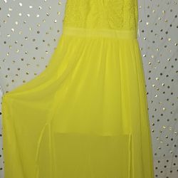 Ladies Yellow Summer Dress - New