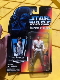 Star Wars POTF 2 Red Card Luke Skywalker with Long