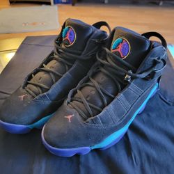 Authentic Nike Jordan 6 Rings Black Athletic Shoe Men's Size 12