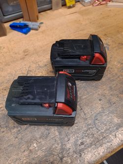 Milwaukee batteries 18volt.