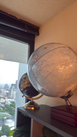 Two globes for decoration in perfect condition